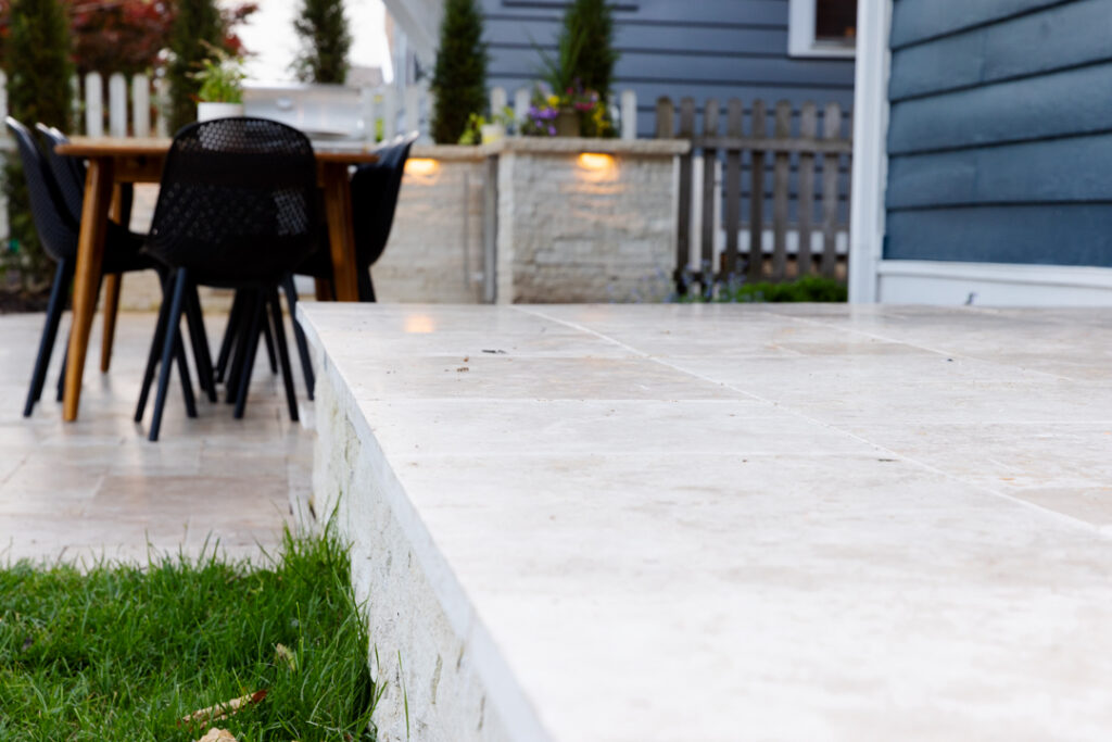 An example of an outdoor space with beautiful hardscaping in Prairie Village